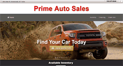 Desktop Screenshot of primeautosales.net